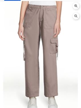 Women's Wide-Leg Cargo Pants - Tinseltown GREY
